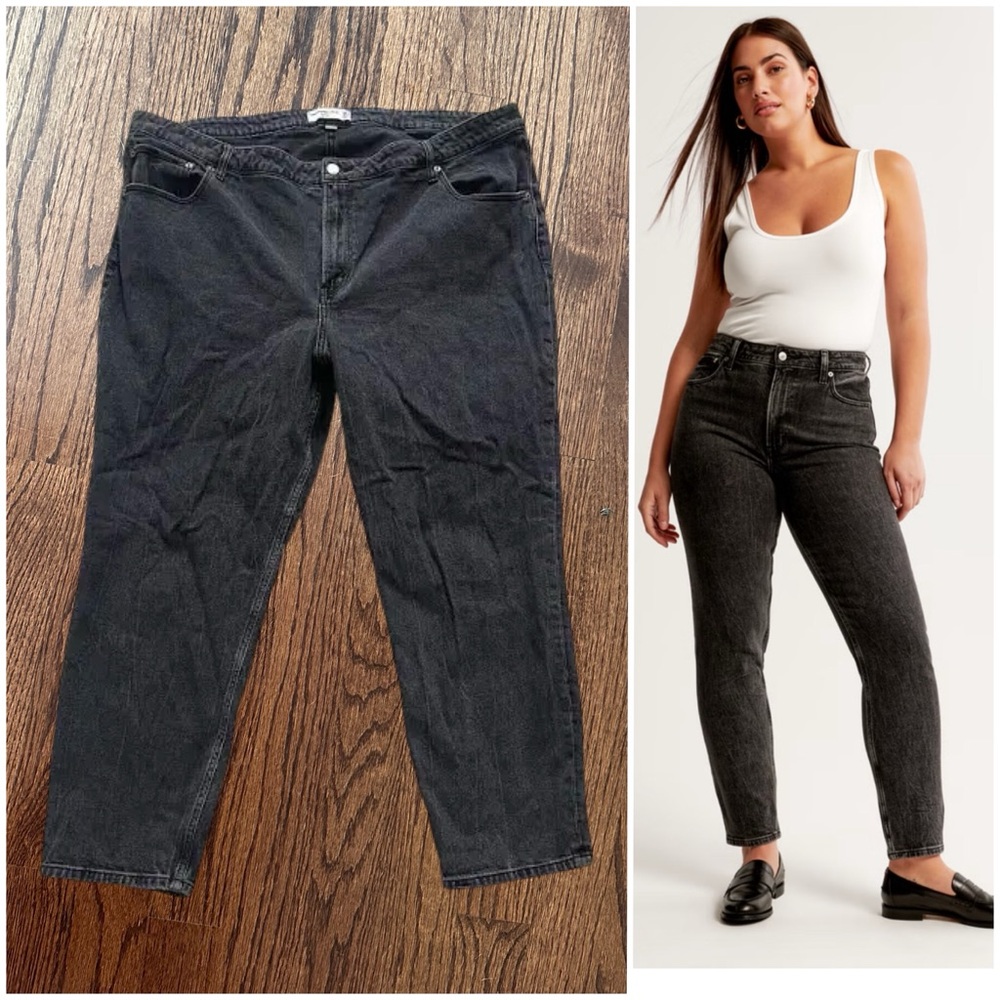 Abercrombie and Fitch, Curve Love Mom jeans